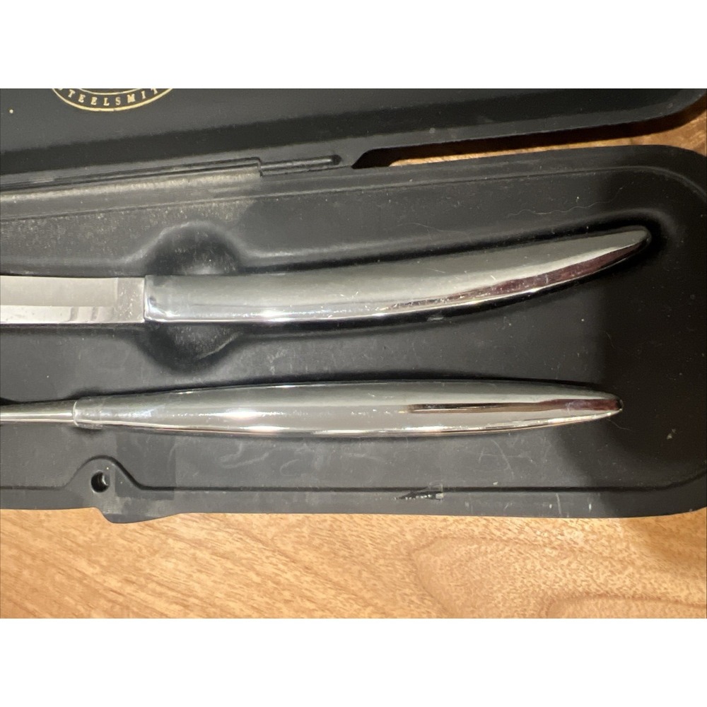 Carvel Hall By Chas D Briddell Stainless‎ Steel Knife And Fork Carving Set - Picture 3 of 7